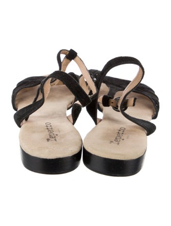 Repetto Suede T-Strap Sandals