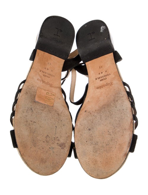 Repetto Suede T-Strap Sandals