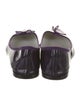 Repetto Patent Leather Bow Accents Ballet Flats
