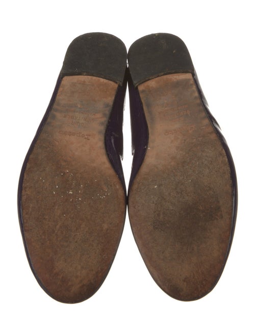 Repetto Patent Leather Bow Accents Ballet Flats