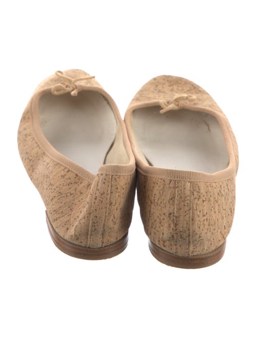 Repetto Animal Print Bow Accents Ballet Flats