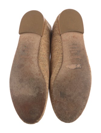 Repetto Animal Print Bow Accents Ballet Flats