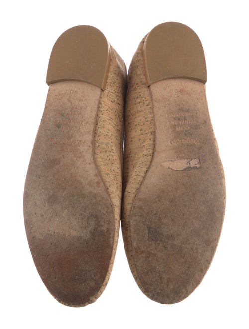 Repetto Animal Print Bow Accents Ballet Flats