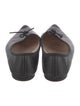 Repetto Leather Bow Accents Ballet Flats