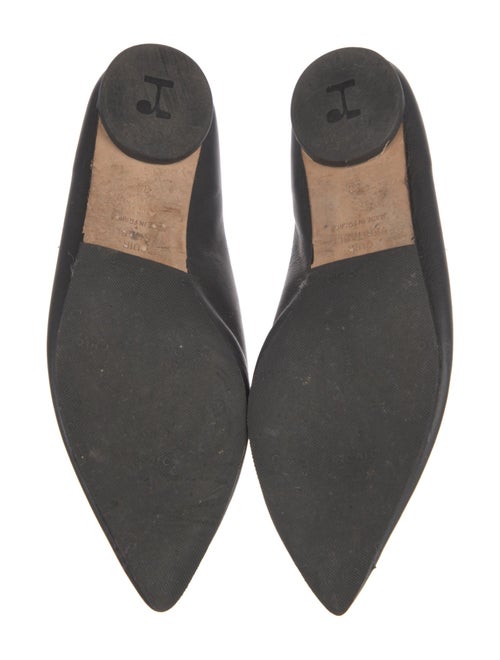 Repetto Leather Bow Accents Ballet Flats