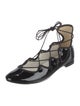 Repetto Patent Leather Grosgrain Trim Flats