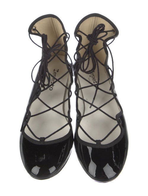Repetto Patent Leather Grosgrain Trim Flats