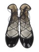 Repetto Patent Leather Grosgrain Trim Flats