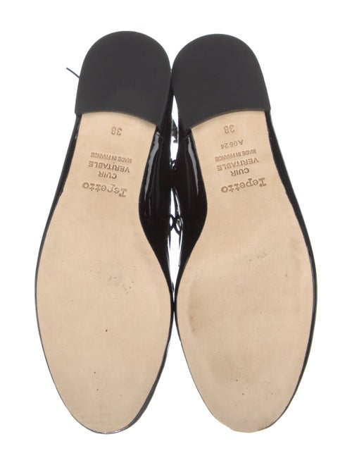 Repetto Patent Leather Grosgrain Trim Flats