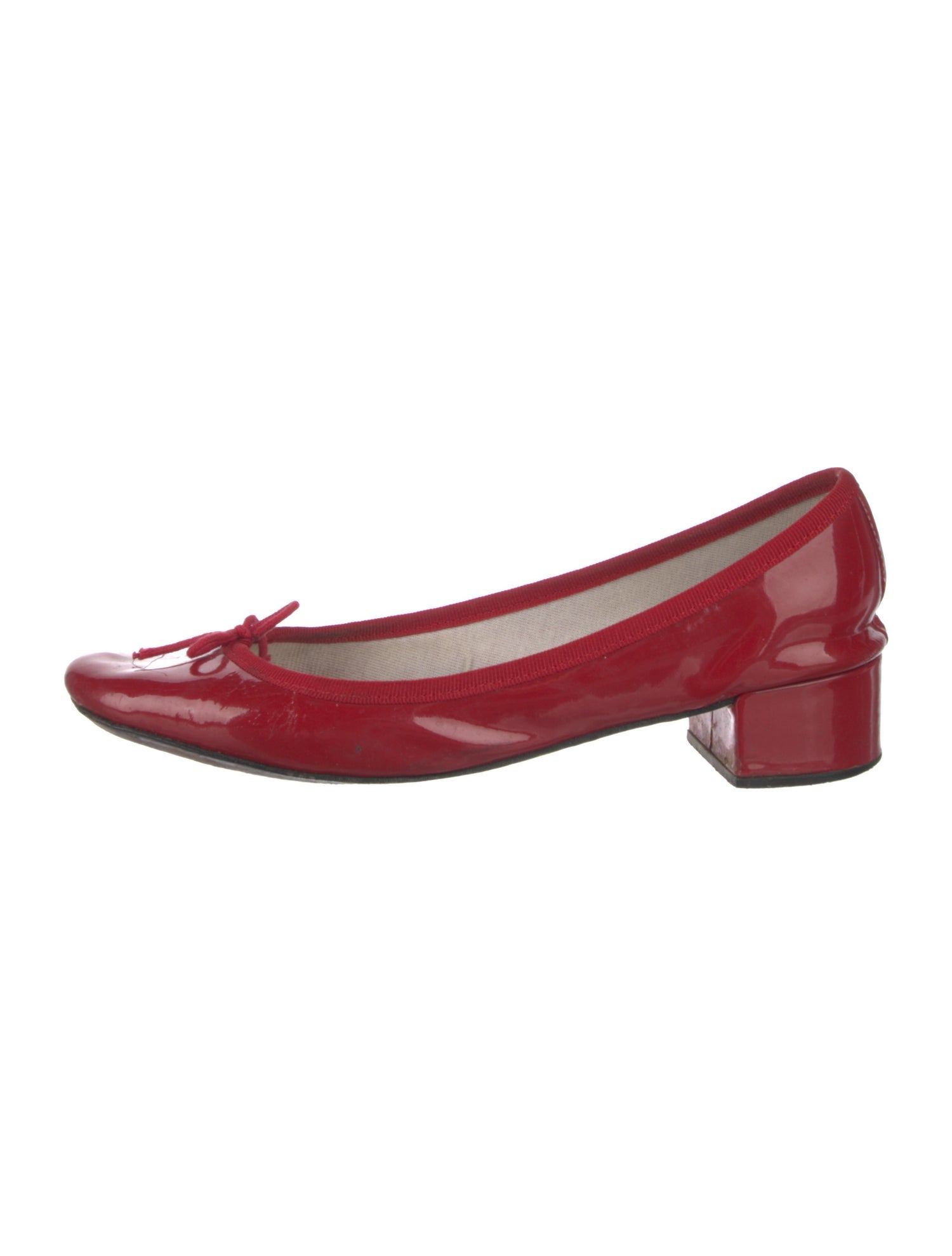 Repetto Patent Leather Bow Accents Pumps