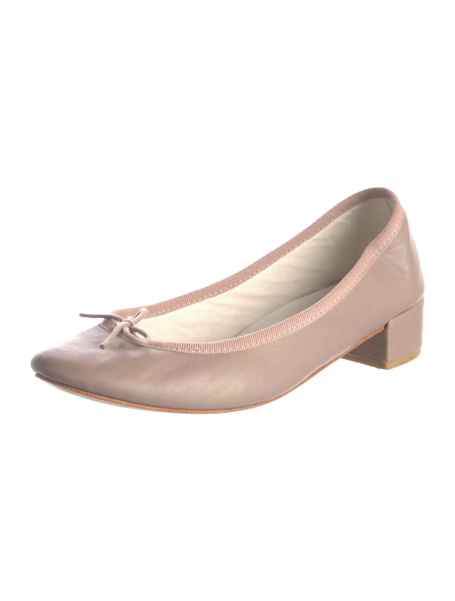 Repetto Leather Bow Accents Pumps