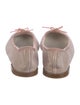 Repetto Leather Bow Accents Ballet Flats