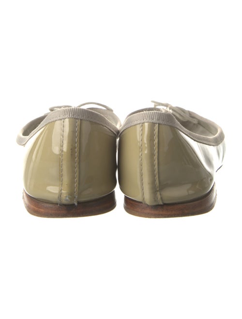 Repetto Patent Leather Bow Accents Ballet Flats