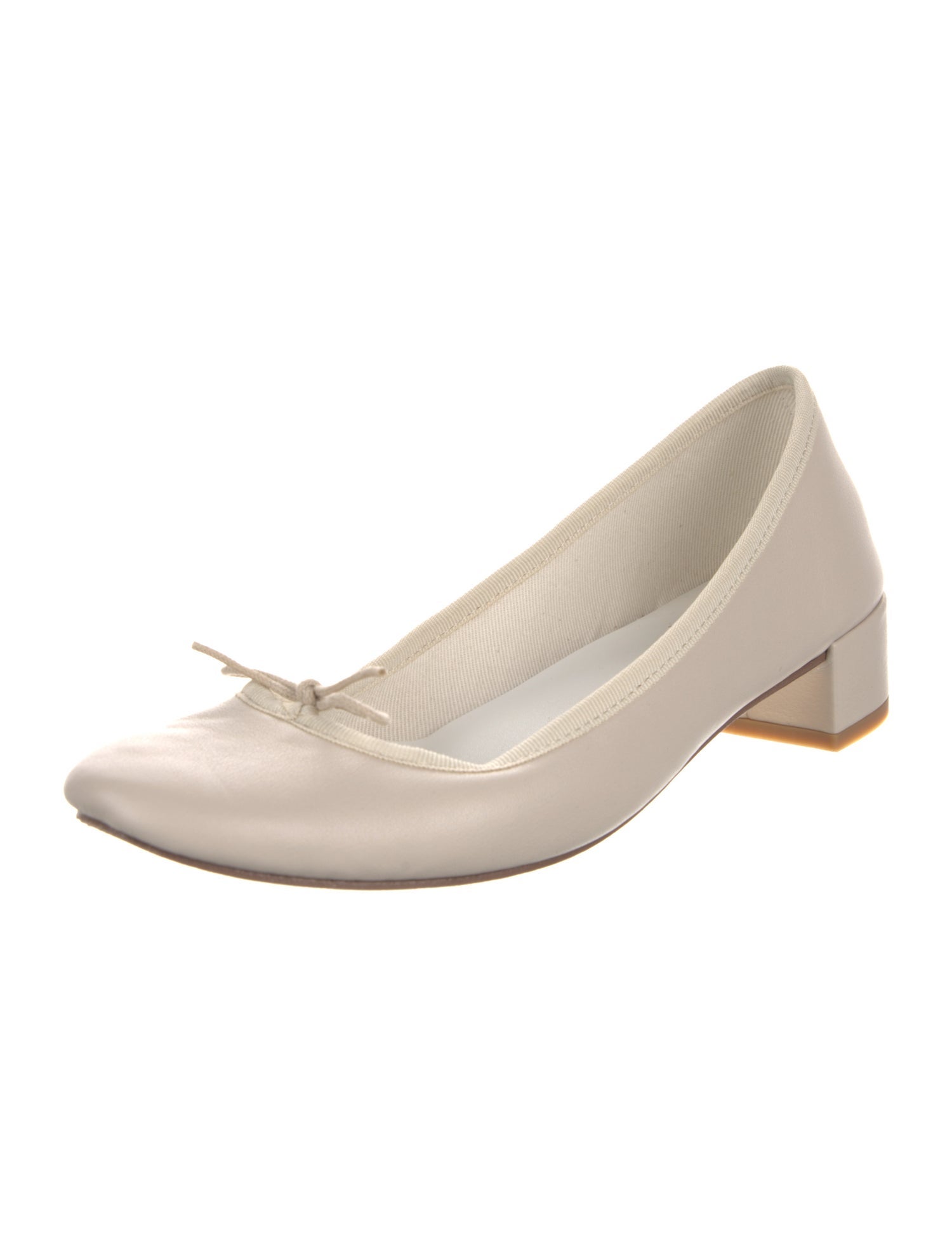Repetto Leather Bow Accents Pumps