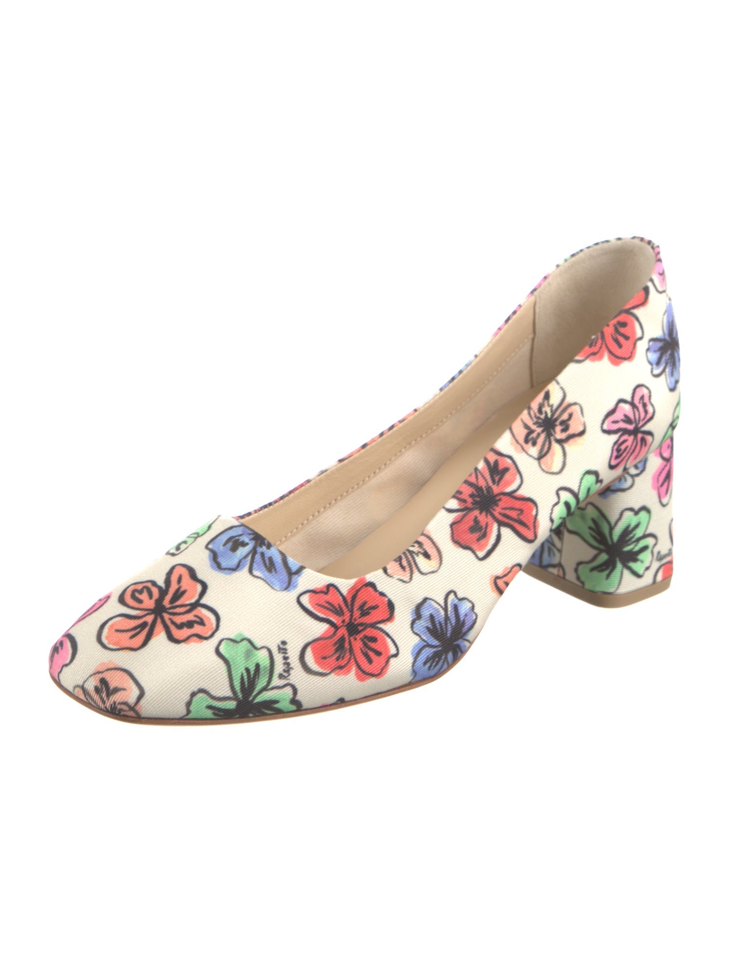 Repetto Floral Print Pumps