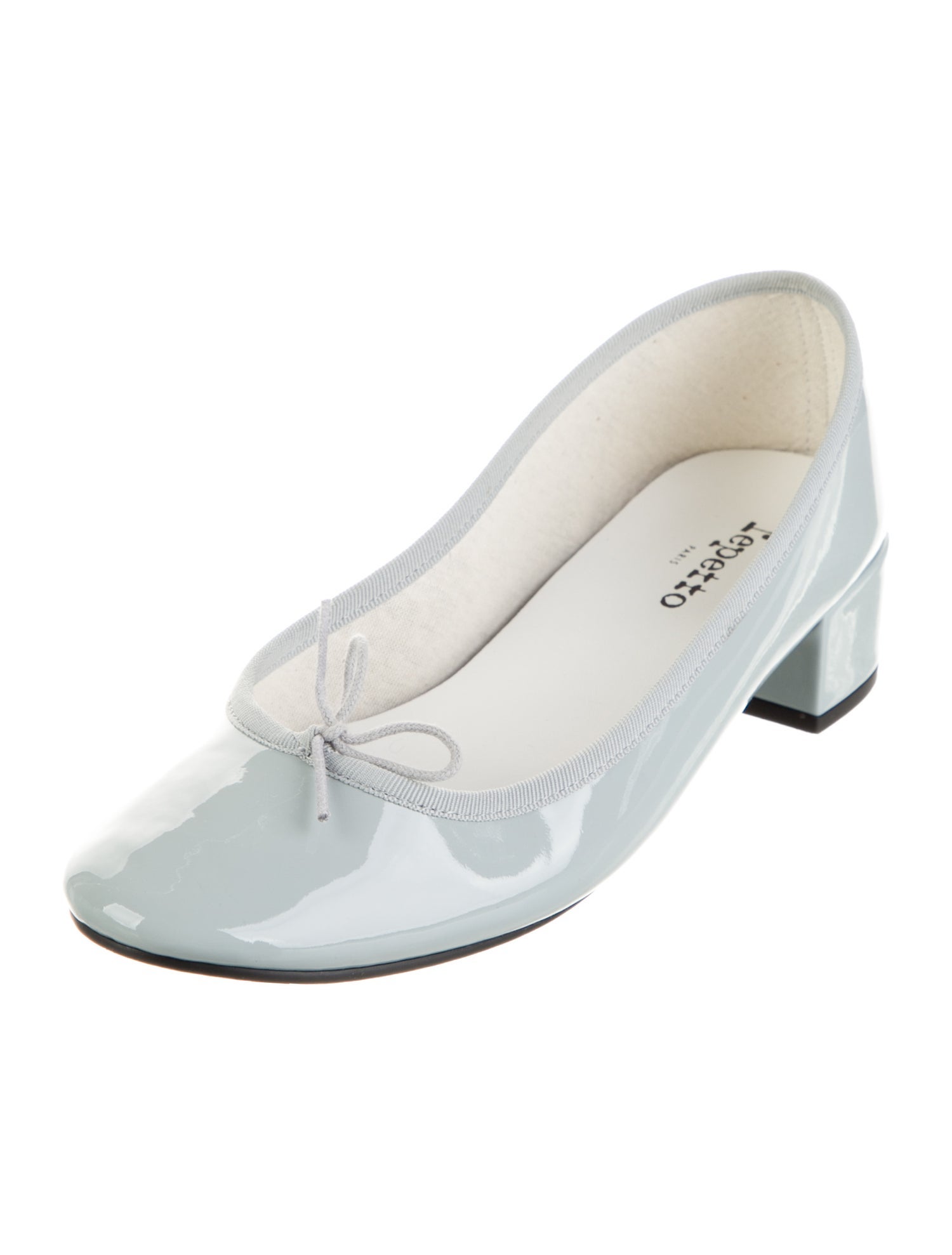 Repetto Patent Leather Bow Accents Pumps