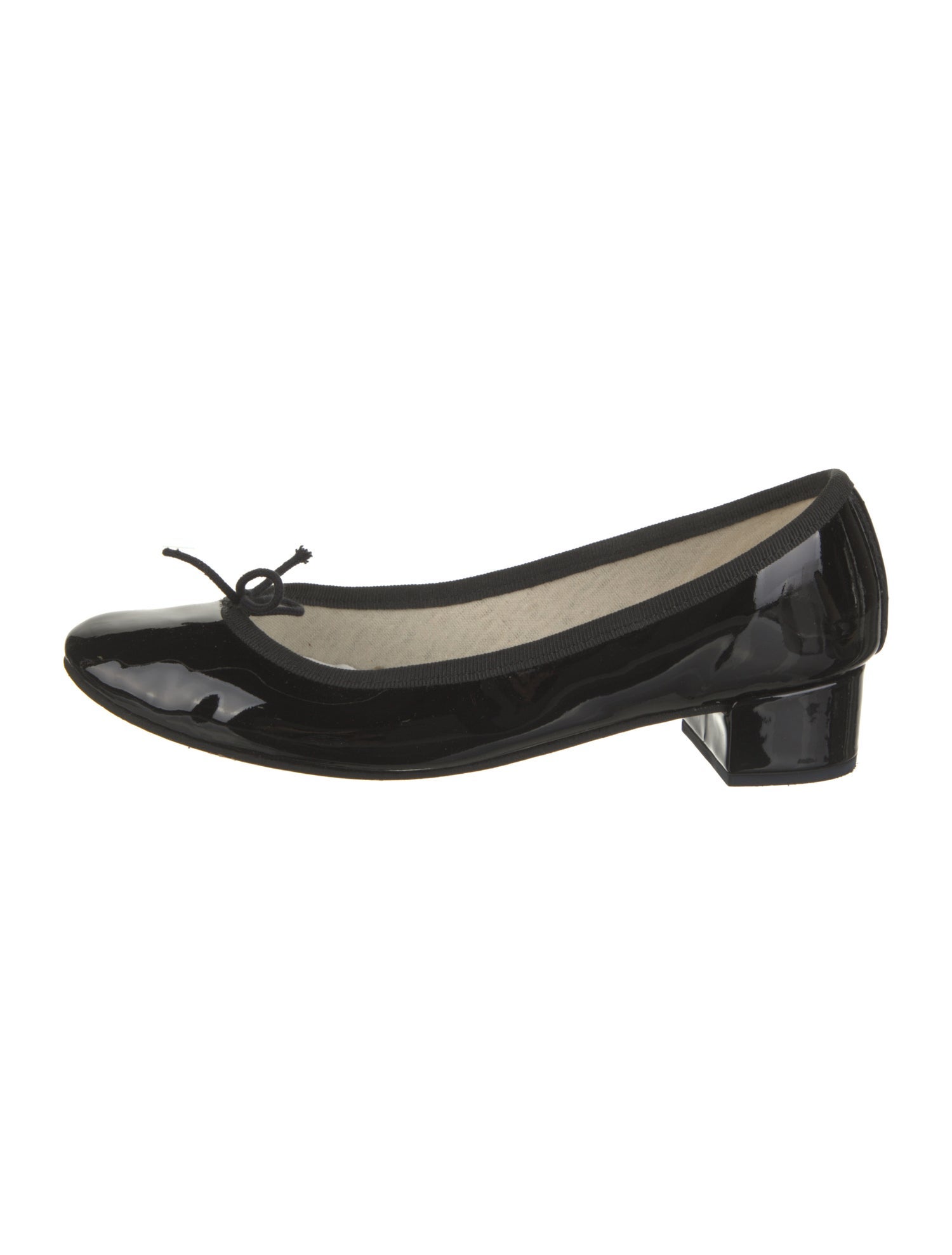 Repetto Patent Leather Bow Accents Pumps