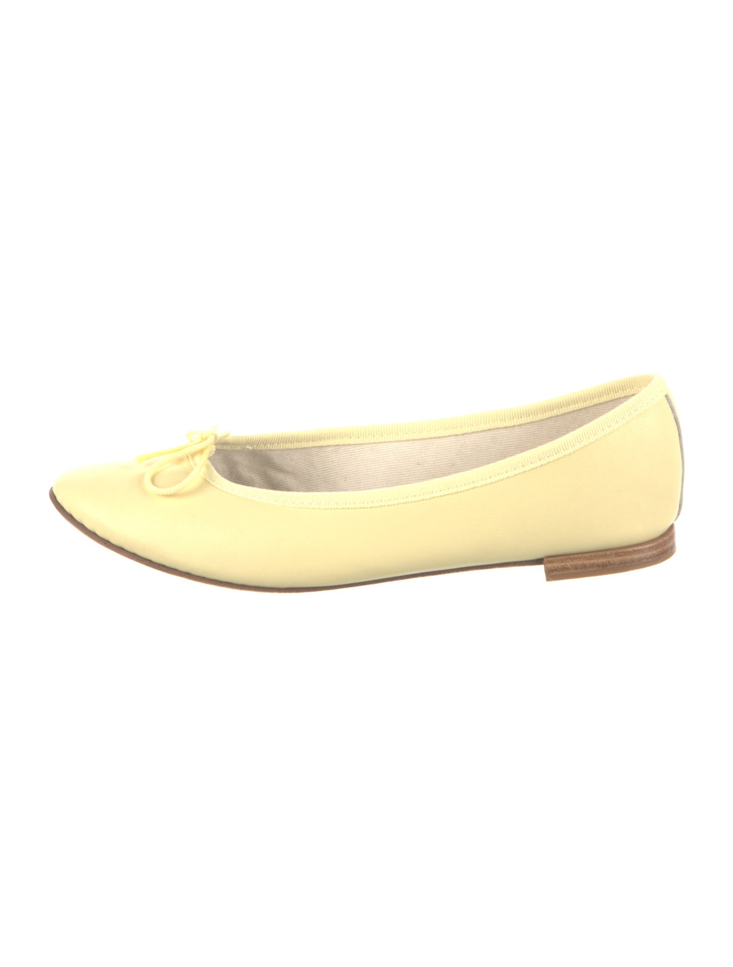 Repetto Leather Bow Accents Ballet Flats