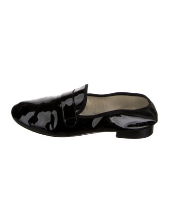 Repetto Patent Leather Grosgrain Trim Loafers