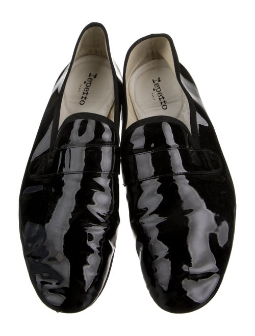 Repetto Patent Leather Grosgrain Trim Loafers