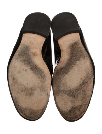 Repetto Patent Leather Grosgrain Trim Loafers