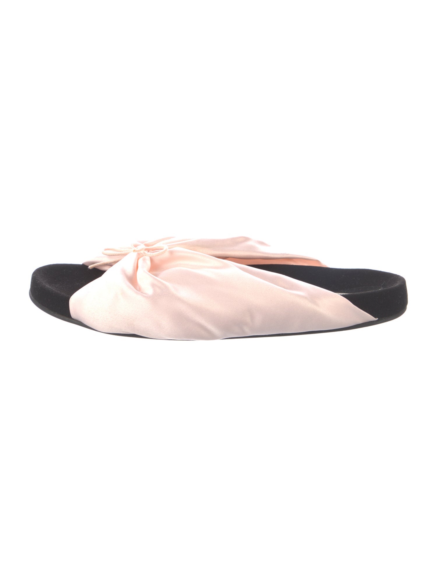 Repetto Satin Bow Accents Slides