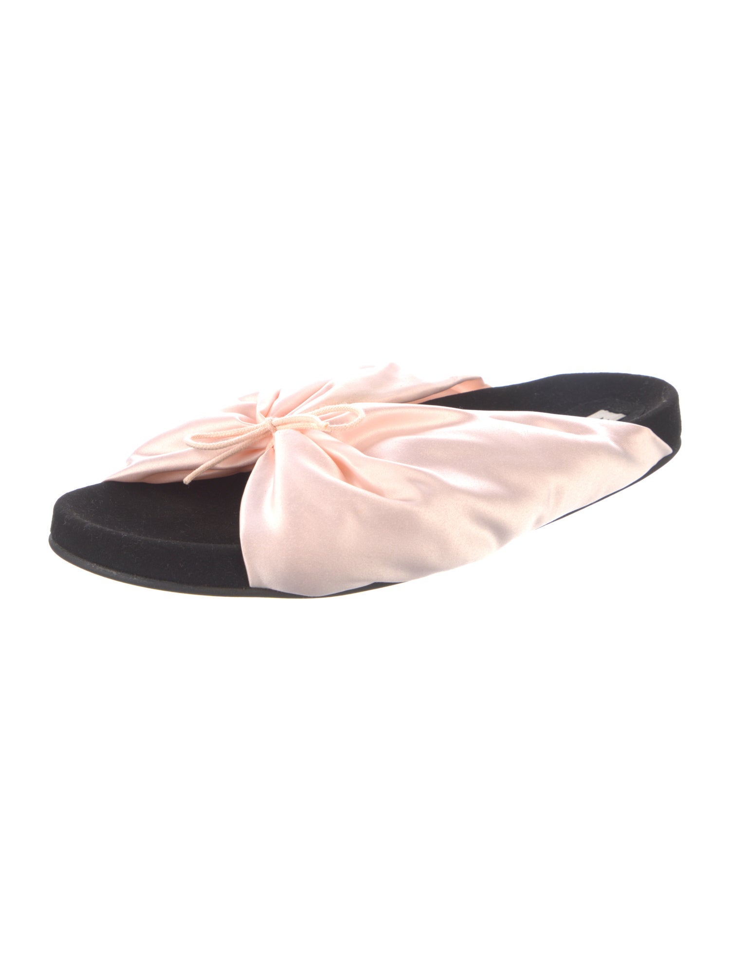 Repetto Satin Bow Accents Slides