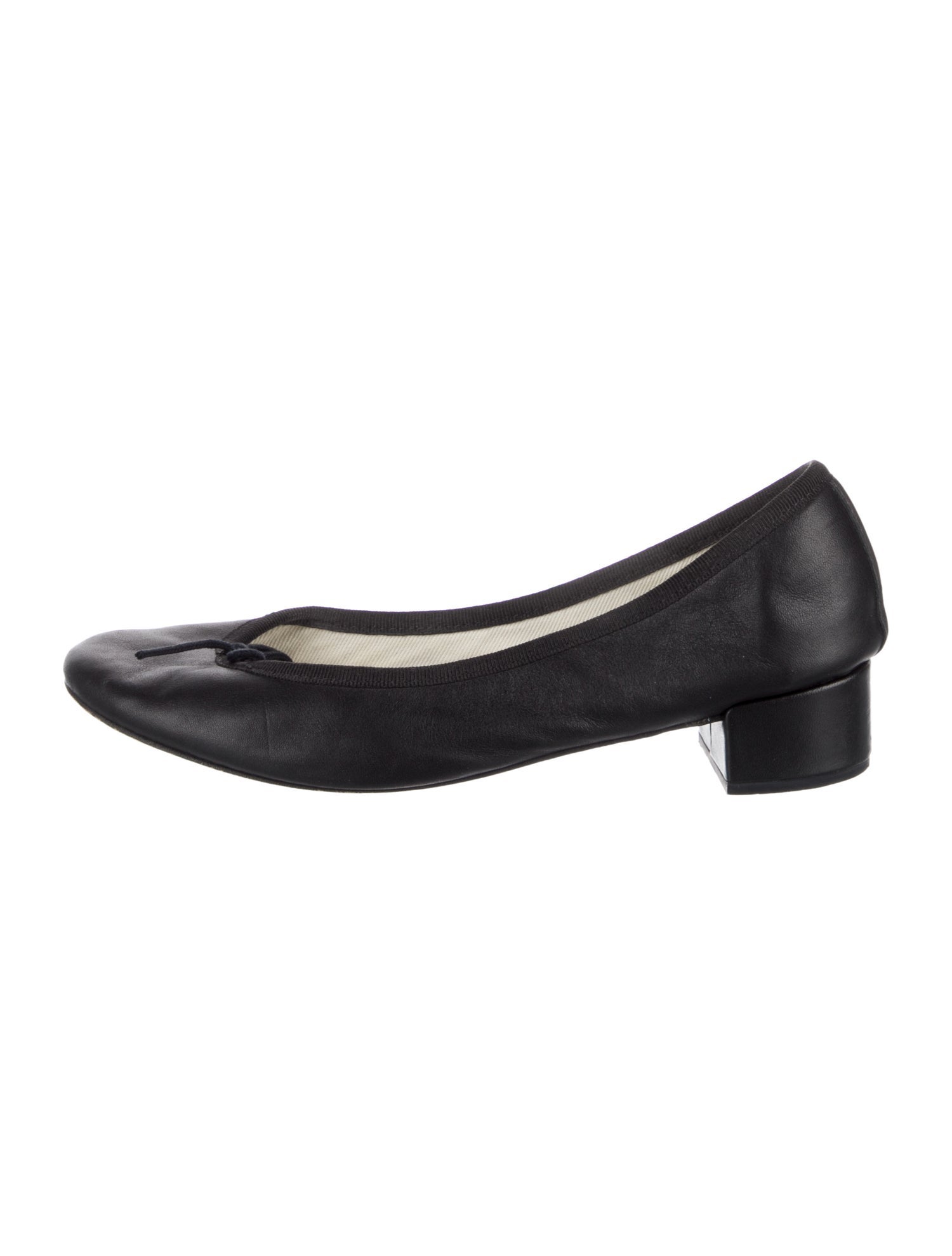 Repetto Leather Bow Accents Pumps