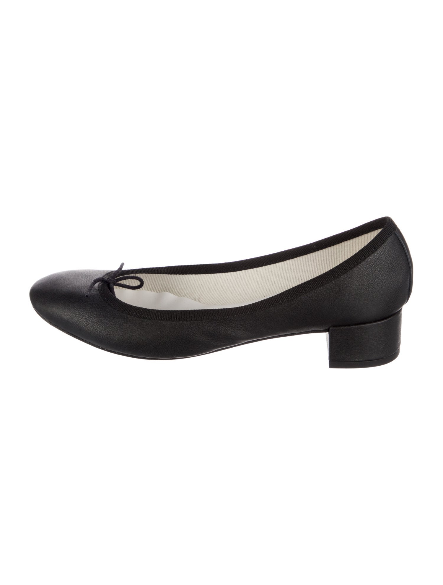 Repetto Leather Bow Accents Pumps