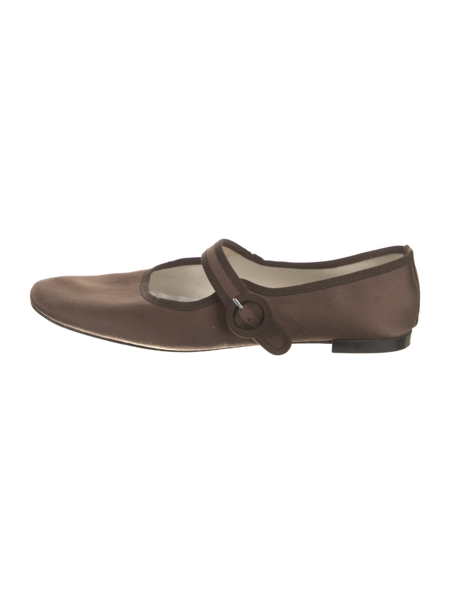 Repetto Satin Grosgrain Trim Mary Jane Flats