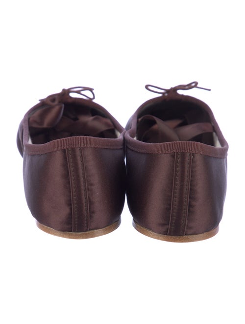 Repetto Satin Bow Accents Ballet Flats