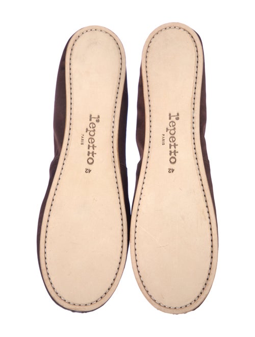 Repetto Satin Bow Accents Ballet Flats