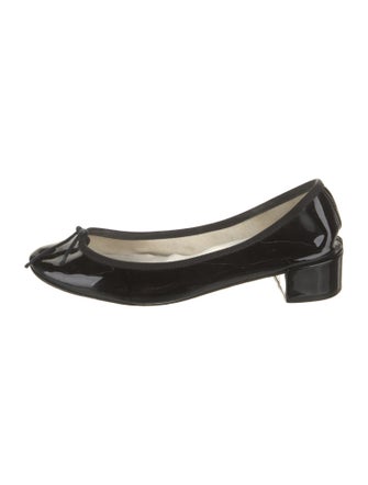 Repetto Patent Leather Bow Accents Pumps