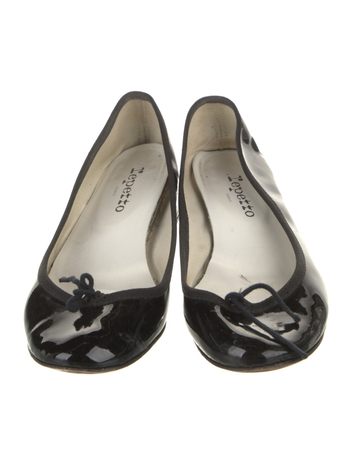 Repetto Patent Leather Bow Accents Pumps