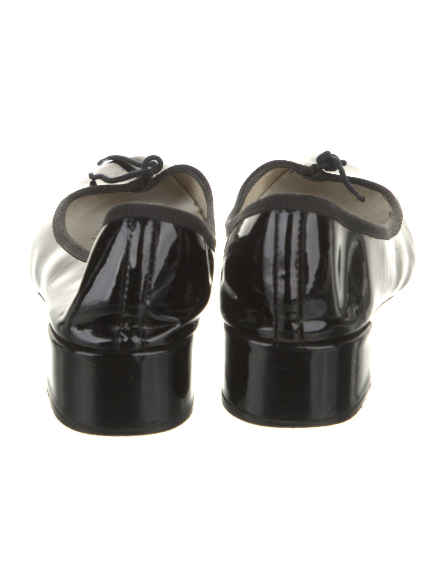 Repetto Patent Leather Bow Accents Pumps
