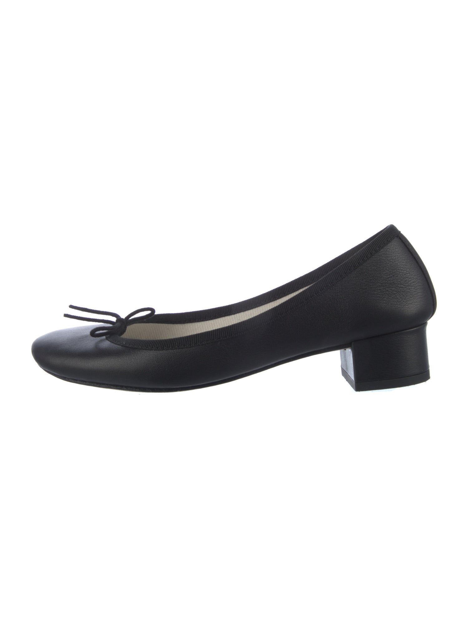 Repetto Leather Bow Accents Pumps