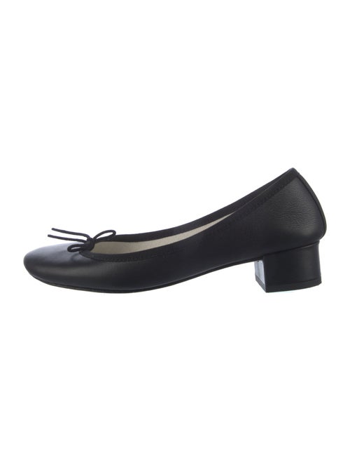 Repetto Leather Bow Accents Pumps