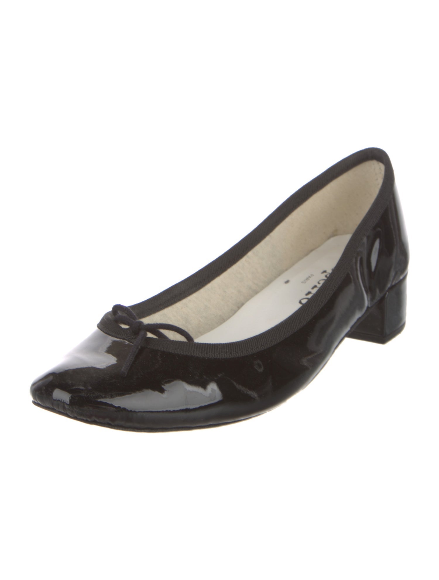 Repetto Patent Leather Bow Accents Pumps