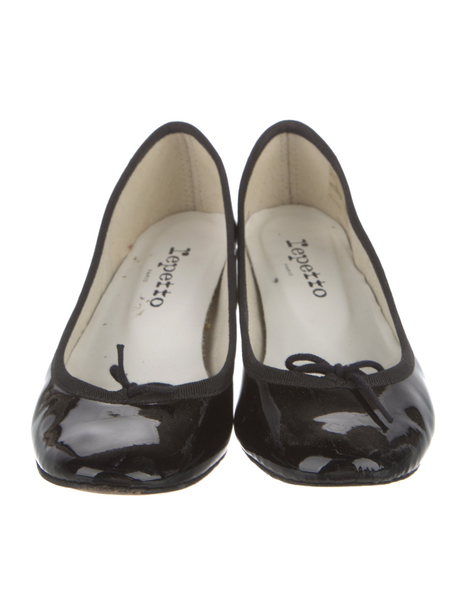 Repetto Patent Leather Bow Accents Pumps