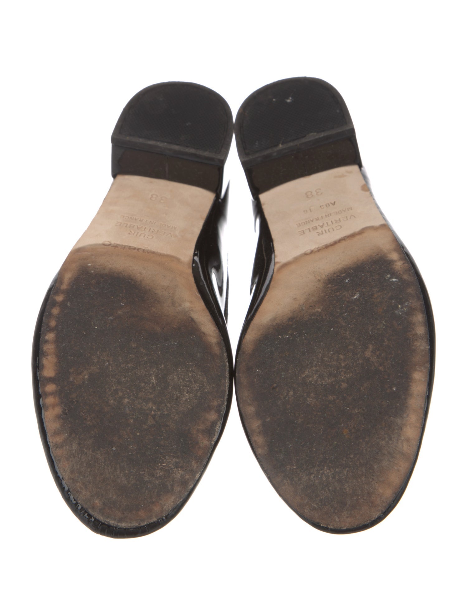 Repetto Patent Leather Bow Accents Pumps