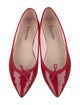 Repetto Patent Leather Bow Accents Ballet Flats