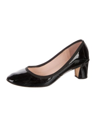 Repetto Patent Leather Bow Accents Pumps