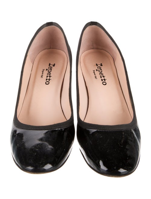 Repetto Patent Leather Bow Accents Pumps