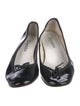 Repetto Patent Leather Bow Accents Flats