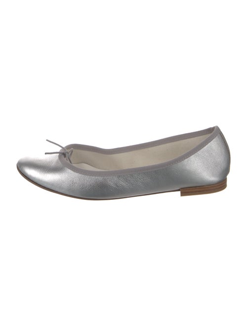 Repetto Leather Bow Accents Ballet Flats
