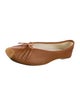 Repetto Leather Bow Accents Ballet Flats