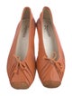 Repetto Leather Bow Accents Ballet Flats