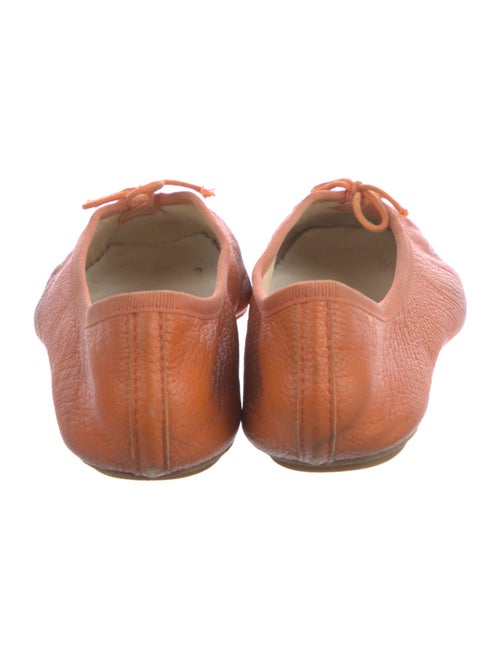 Repetto Leather Bow Accents Ballet Flats
