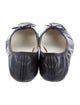Repetto Leather Bow Accents Ballet Flats