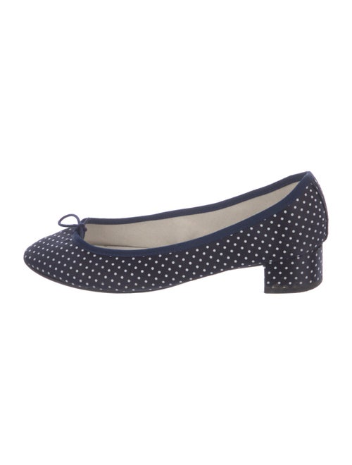 Repetto Polka Dot Print Bow Accents Pumps